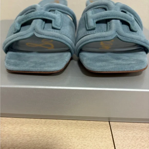 Sam Edelman Woman’s Suede Waylon Blue Weave Slide - Size 8M, 38,5 - Picture 4 of 10